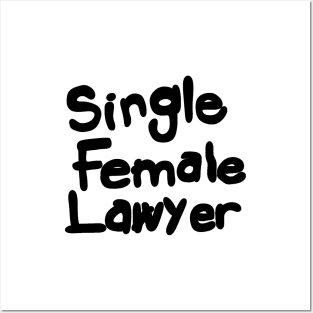 Single Female Lawyer Posters and Art